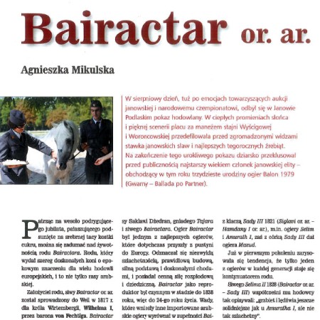 Agnieszka Mikulska: Bairactar or.ar. (ARABY 16)