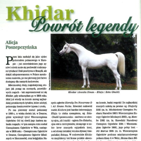 Alicja Poszepczyńska: Khidar - powrót legendy (ARABY 20)
